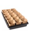 3-1/2” Square Biodegradable Pots & Tray Set  |   Seed Starting Pots & Kits INDOOR GARDEN Seed Starting Pots & Kits