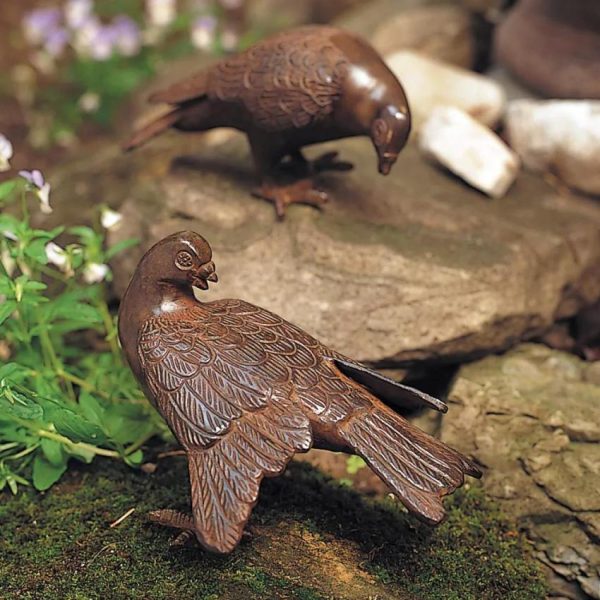 Achla Designs Bronzed Doves Pair  |   Statues & Sculptures Statues & Sculptures Statues & Sculptures