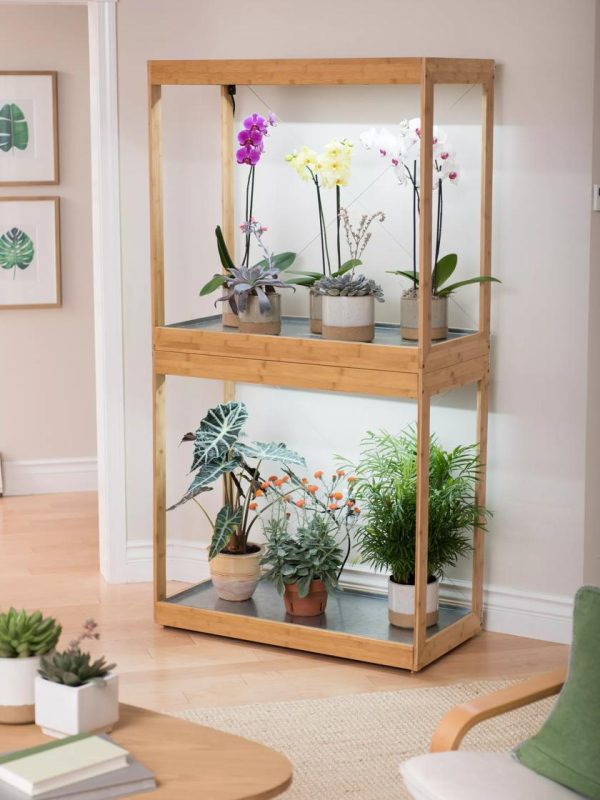 Bamboo Display LED Grow Light Garden  |   Grow Light Stands Grow Light Stands Grow Light Stands