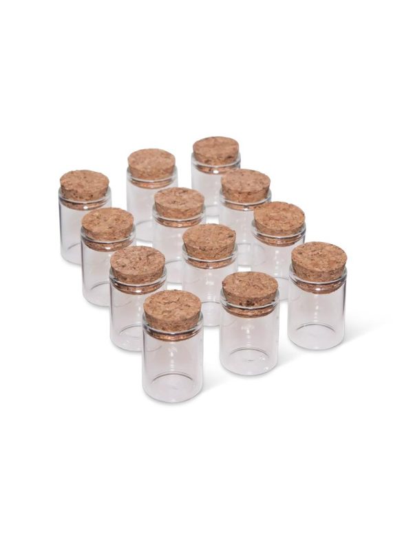 Bamboo Seed Saver Small Glass Vials, Set of 12  |   Seed Starting Accessories INDOOR GARDEN Seed Starting Accessories