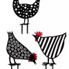 Chicken Friends Garden Stakes Set  |   Decorative Garden Stakes Decorative Garden Stakes Decorative Garden Stakes