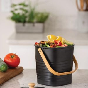 Contemporary Eco-Bamboo Compost Pail  |   Compost Pails Compost Pails Compost Pails