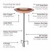 Copper Birdbath, 18″ with Stake  |   Bird Baths Bird Baths Bird Baths