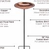 Copper Birdbath with Stake  |   Bird Baths Bird Baths Bird Baths