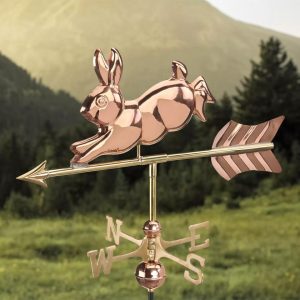 Copper Rabbit Weathervane Stake  |   Weather Tools Weather Tools Weather Tools