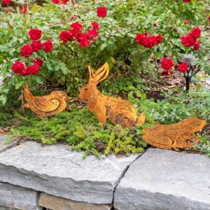 Corten Steel Animal Garden Stakes  |   Decorative Garden Stakes Decorative Garden Stakes Decorative Garden Stakes