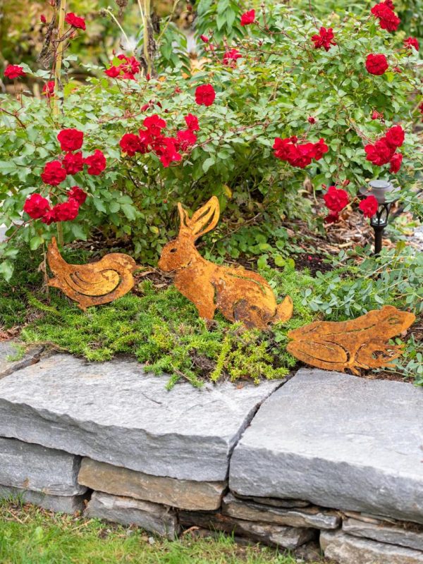 Corten Steel Animal Garden Stakes  |   Decorative Garden Stakes Decorative Garden Stakes Decorative Garden Stakes