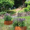 Corten Steel Hillside Planter, Set of 2  |   Edgings & Mulches Edgings & Mulches