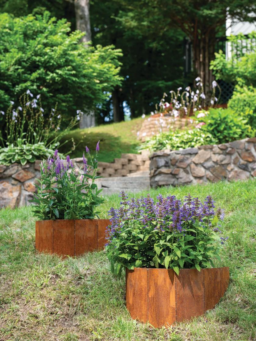 Corten Steel Hillside Planter, Set of 2  |   Edgings & Mulches Edgings & Mulches