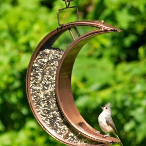 Crescent Moon Bird Feeder with Copper Finish  |   Bird Feeders Bird Feeders Bird Feeders