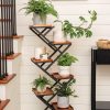 Crisscross Cascading Plant Stand with Copper Trays  |   Plant Stands INDOOR GARDEN Plant Stands