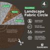 DuraWeb Weed Control Fabric Circle  |   Edgings & Mulches Edgings & Mulches