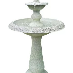 Exaco Enduro Clay Tiered Fountain  |   Fountains YARD & OUTDOORS Fountains