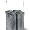 Galvanized Flower Caddy  |   Baskets & Buckets Baskets & Buckets Baskets & Buckets