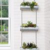 Galvanized Hanging Triple Planter  |   Indoor Pots and Planters INDOOR GARDEN Indoor Pots & Planters