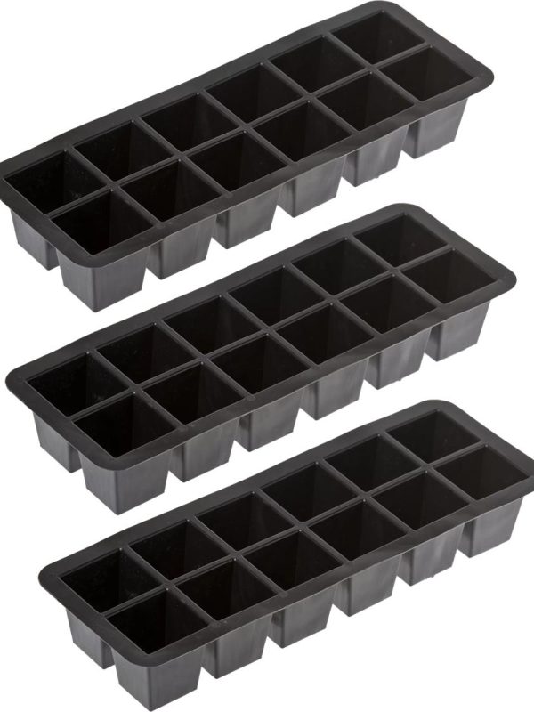 GrowEase 12 Replacement Planting Trays, Set of 3  |   Seed Starting Accessories INDOOR GARDEN Seed Starting Accessories