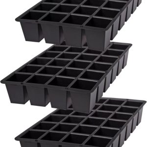 GrowEase 24 Replacement Planting Trays, Set of 3  |   Seed Starting Accessories INDOOR GARDEN Seed Starting Accessories