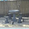 Patio Set, Round Table & 4  Stools  |   Dining Tables & Sets Dining Tables & Sets Dining Tables & Sets