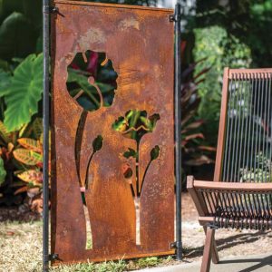 Poppy Corten Steel Screen  |   Fences & Privacy Screens YARD & OUTDOORS Fences & Privacy Screens