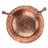 Pure Copper Bird Bath with Two Copper Birds and Multipronged Garden Pole  |   Bird Baths Bird Baths Bird Baths