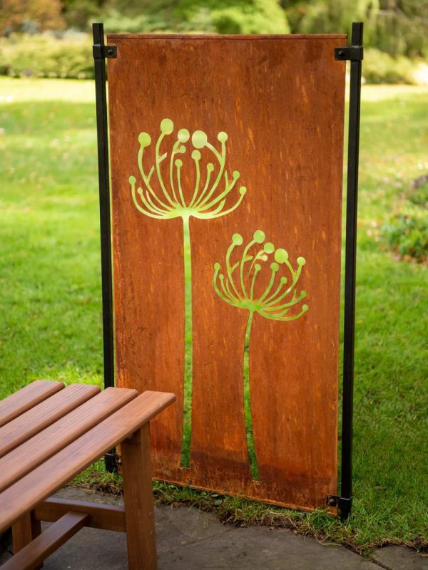 Queen Anne’s Lace Corten Steel Screen  |   Fences & Privacy Screens Fences & Privacy Screens Fences & Privacy Screens