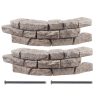 Rock Lock Interlocking Garden System, Curved Sets  |   Edgings & Mulches Edgings & Mulches