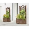 Separate Flower Box With Trellis  |   Indoor Pots and Planters INDOOR GARDEN Indoor Pots & Planters