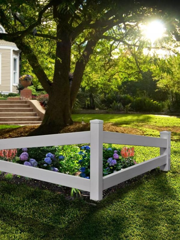 Split Rail Corner Vinyl Fence  |   Fences & Privacy Screens Fences & Privacy Screens Fences & Privacy Screens