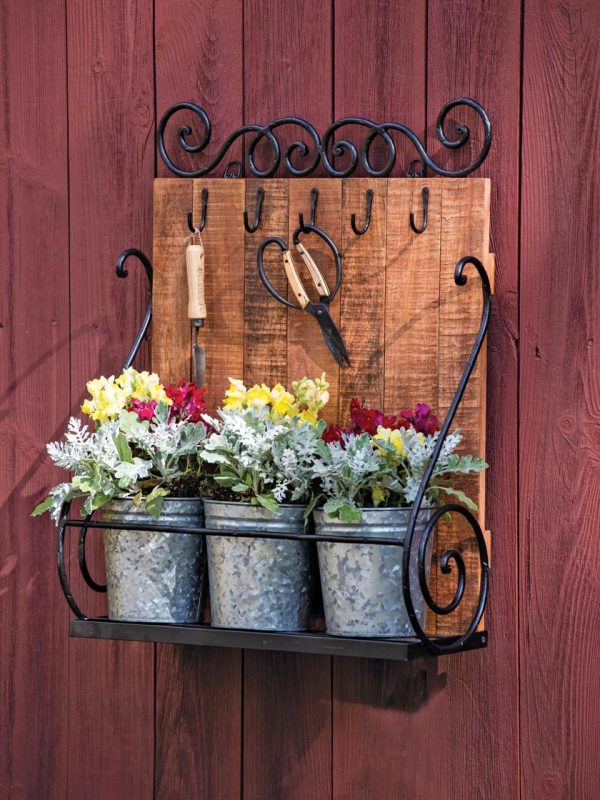 Wall Shelf with Planters  |   Indoor Pots and Planters INDOOR GARDEN Indoor Pots & Planters