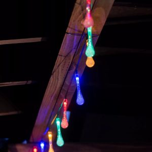 Waterdrop Solar String Lights, Set of 2  |   Outdoor String Lights YARD & OUTDOORS Outdoor String Lights