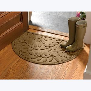 WaterHog Laurel Leaf Half-Round Doormat  |   Indoor/Outdoor Rugs & Mats HOME & KITCHEN Indoor/Outdoor Rugs & Mats