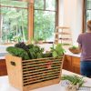 Bamboo Garden Stool and Basket Combo  |   Harvest Storage Harvest Storage Harvest Storage